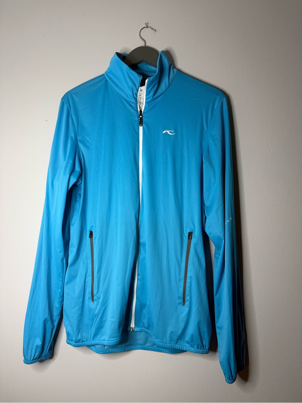 Men's KKUS Bright Aqua Running or Walking Jacket